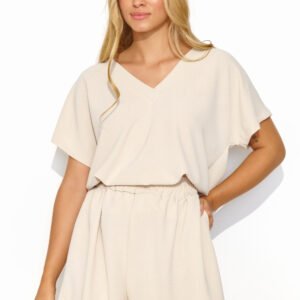 Spodnie Komplet Model M832 Light Beige - Makadamia