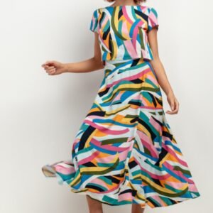 Spódnica Model T407 Kolorowa fala - Tessita