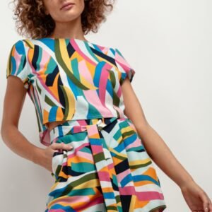 Bluzka Model T408 Kolorowa fala - Tessita