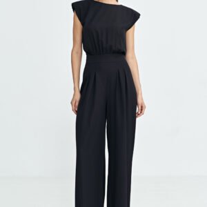 Kombinezon z nogawkami palazzo KM41 Black - Nife