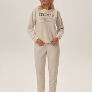 Spodnie Dres Damski Model Fune 41887-80X Beige - Henderson