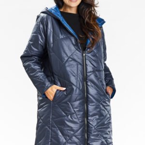 Płaszcz Damski Model A685 Navy - awama