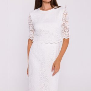 Sukienka Model S379 Ecru - Stylove