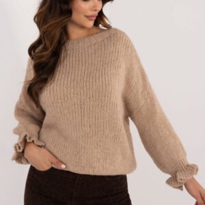 Sweter Damski Model MI-SW-2912.10X Dark Beige - Italy Moda