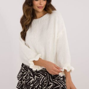 Sweter Damski Model MI-SW-2912.10X Ecru - Italy Moda