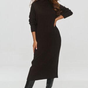 Sukienka Model S154 Czekolada - Makadamia