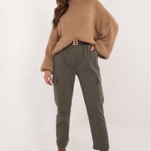 Spodnie Damskie Model TW-SP-BI-6-1313.47 Khaki - Och Bella