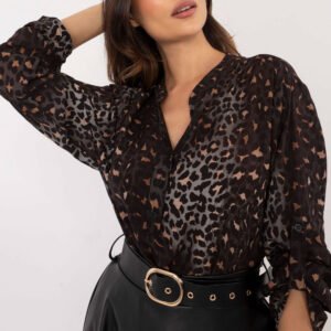 Bluzka Model TW-KS-BI-7175a.25 Dark Grey - Och Bella