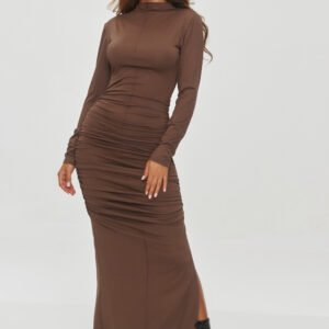 Sukienka Model M841 Czekolada - Makadamia