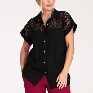 Koszula Damska Model M1073 Black - Figl