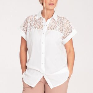 Koszula Damska Model M1073 Ecru - Figl