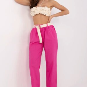 Spodnie Damski Model DHJ-SP-20506.79 Fuksja - Italy Moda