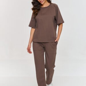 Spodnie Komplet Model M865 Czekolada - Makadamia