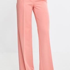 Spodnie wide leg z kantem SD112 Łosoś - Nife