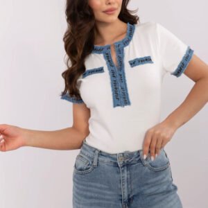 Bluzka Model NM-TS-V8295.35 Ecru - NM