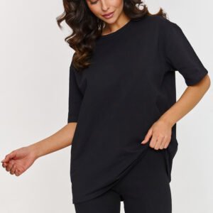 Spodnie Komplet Model A7 Black - Makadamia