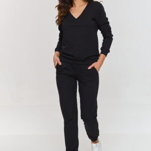 Spodnie Komplet Model M868 Black - Makadamia