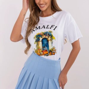 Tshirt Damski Model MI-TS-M3221G.75 White - Italy Moda