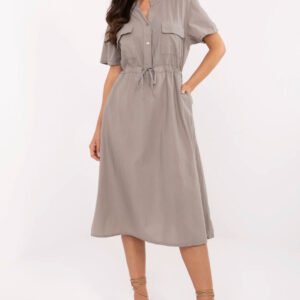 Sukienka Model MI-SK-109898.68 Dark Beige - Italy Moda