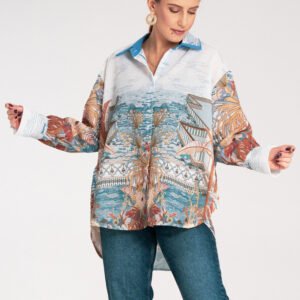 Koszula Damska Model M1146 Blue - Figl