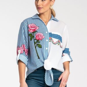 Koszula Damska Model M1120 Blue - Figl