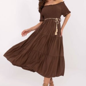 Sukienka Model MI-SK-A2609.96 Brown - Italy Moda