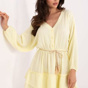 Sukienka Model MI-SK-A5079.27 Light Yellow - Italy Moda