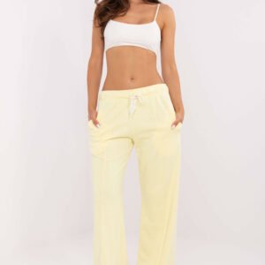 Spodnie dresowe Model RV-DR-A748.72 Light Yellow - Relevance