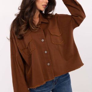 Koszula Damska Model IT-KS-FL5779.87 Brown - Rue Paris