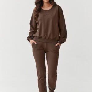 Spodnie Komplet Model M891 Czekolada - Makadamia