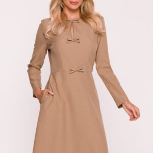 Sukienka Model S413 Beige - Stylove