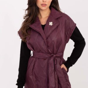 Kamizelka Model IT-KZ-FL9603.87 Bordo - Rue Paris