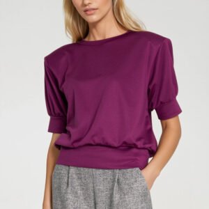 Bluza z krótkim rękawem BL12 Purpura - Nife