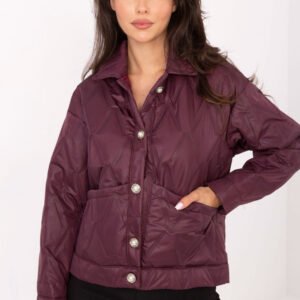 Kurtka Damska Model IT-KR-FL9626.77 Bordo - Rue Paris