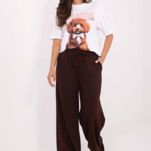 Spodnie Dresowe Model RV-DR-A611.52 Dark Brown - Relevance