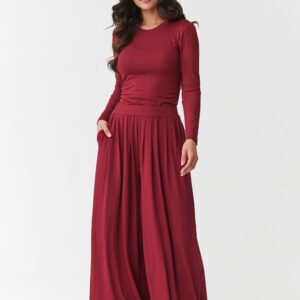 Spodnie Komplet Model M892 Bordo - Makadamia