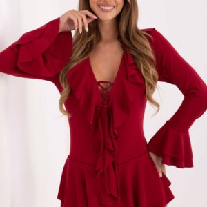 Kombinezon Model MI-KO-T60.33 Bordo - Rue Paris