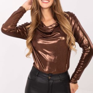 Bluzka Model DHJ-BZ-15268.30 Brown - Italy Moda