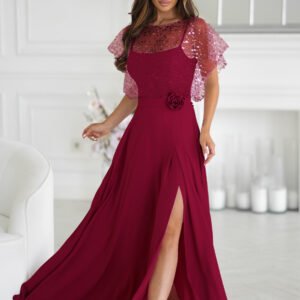 Sukienka Model 333-10 Bordo - Bicotone