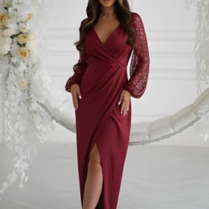 Sukienka Model 314-10 Bordo - Bicotone