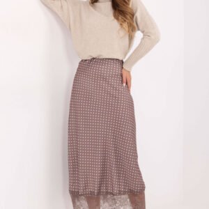 Spódnica Model MI-SD-4213.52 Dark Beige - Rue Paris