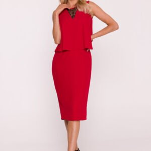 Sukienka Model S422 Red - Stylove