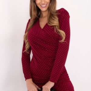 Sukienka Model IT-SK-20277.03P Bordo - Italy Moda