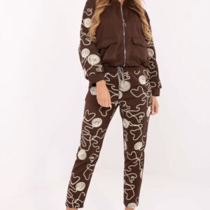 Spodnie Komplet Model IT-KMPL-21736.02P Brown - Italy Moda