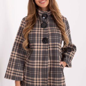 Płaszcz Damski Model IT-PL-31820-2.21P Black - Italy Moda