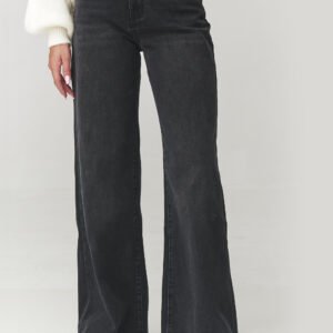 Spodnie Jeansy Damskie Model C26 Black - Makadamia