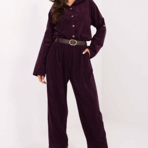 Spodnie Damski Model IT-SP-258009.83 Dark Violet - Italy Moda