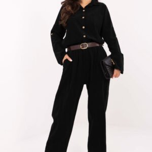 Spodnie Damskie Model IT-SP-258009.83 Black - Italy Moda