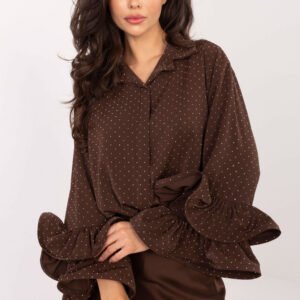 Koszula Damska Model IT-KS-8381-1.64 Brown - Italy Moda