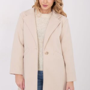 Płaszcz Damski Model IT-PL-20238.23 Light Beige - Italy Moda